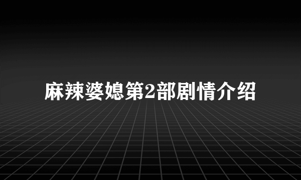 麻辣婆媳第2部剧情介绍