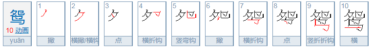 鸳可以组什么词？