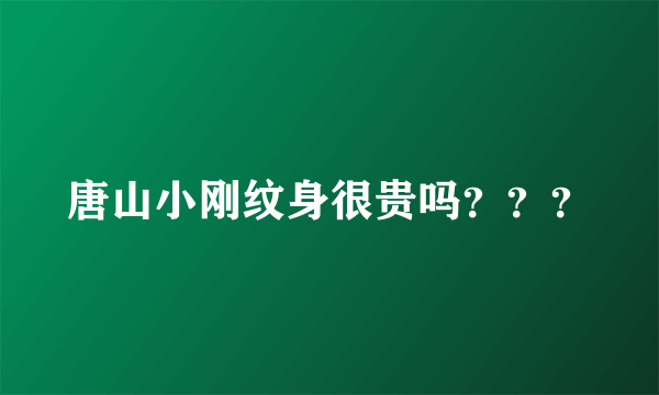 唐山小刚纹身很贵吗？？？