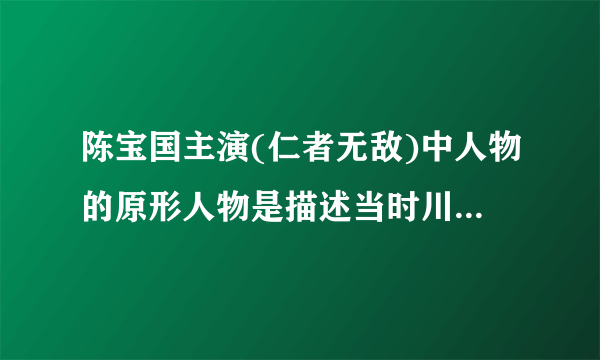 陈宝国主演(仁者无敌)中人物的原形人物是描述当时川军那一位将领，