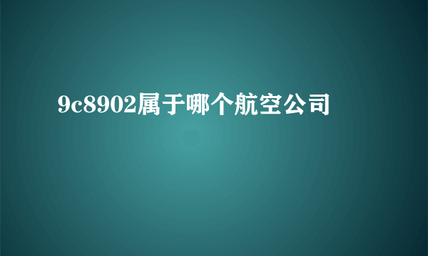 9c8902属于哪个航空公司