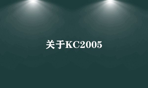 关于KC2005