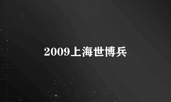 2009上海世博兵