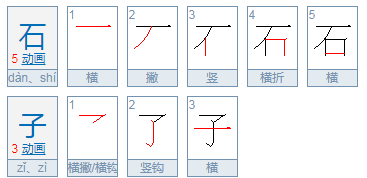 石子的拼音是什么