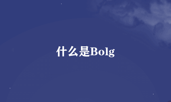 什么是Bolg