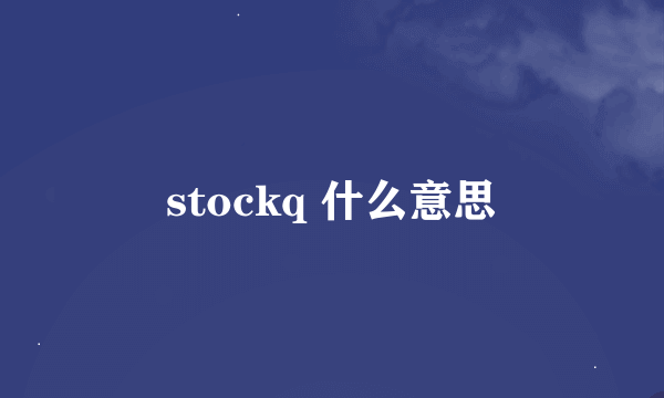 stockq 什么意思