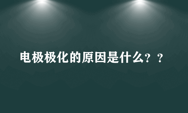 电极极化的原因是什么？？