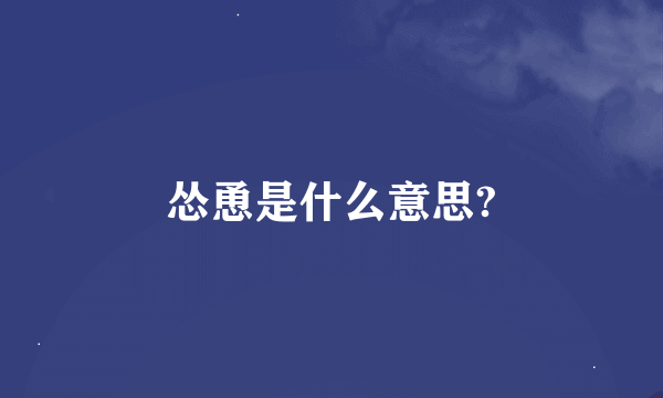 怂恿是什么意思?