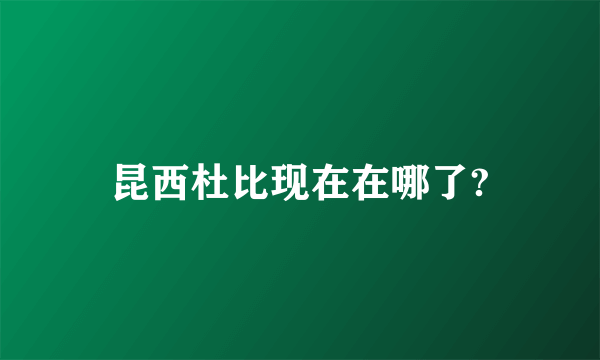 昆西杜比现在在哪了?