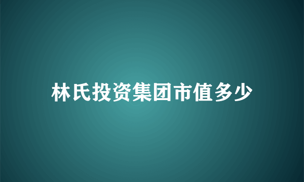 林氏投资集团市值多少