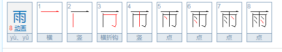 雨的组词有哪些呢