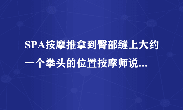 SPA按摩推拿到臀部缝上大约一个拳头的位置按摩师说我经常坐着导致那个地方凸出一些,那是什么位置？