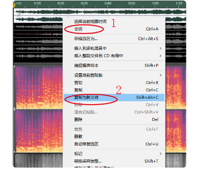 WAV格式5.1声道的音乐怎么把它转成2声道