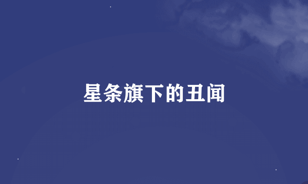 星条旗下的丑闻