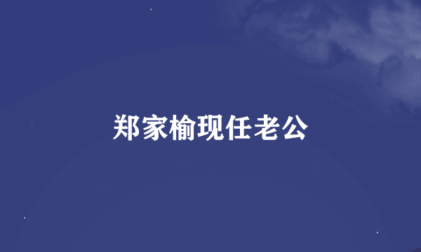 郑家榆现任老公