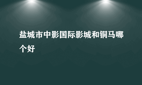 盐城市中影国际影城和铜马哪个好