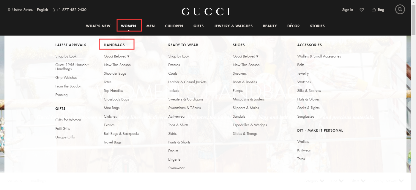 Gucci美国官网怎么上