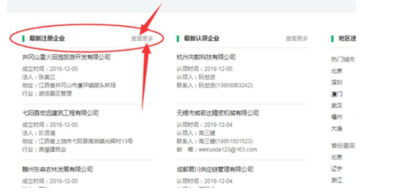 如何查询新成立的公司名单