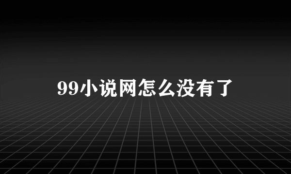 99小说网怎么没有了