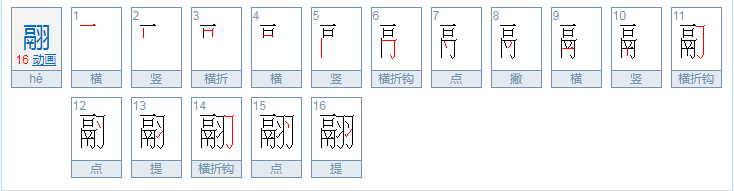 “翮”怎么读？