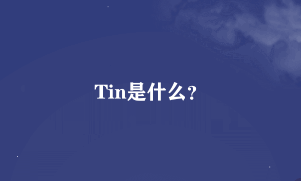 Tin是什么？