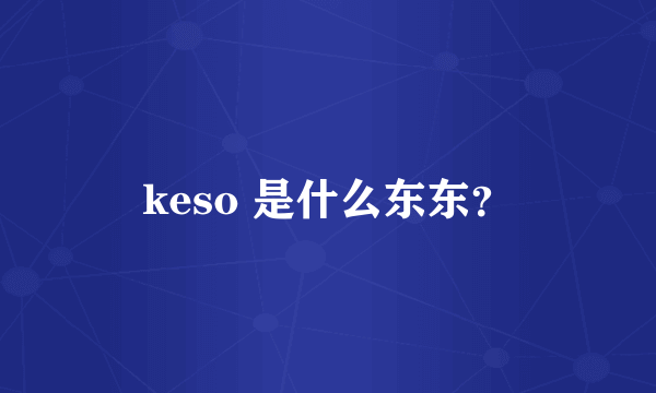 keso 是什么东东？