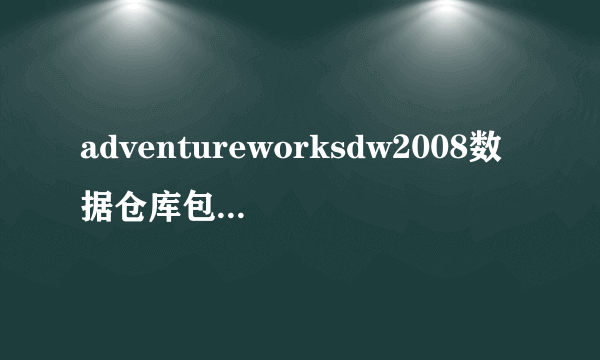 adventureworksdw2008数据仓库包含了哪些业务主题