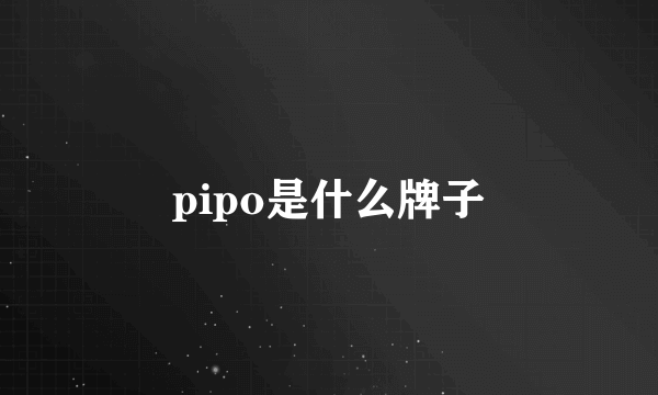 pipo是什么牌子