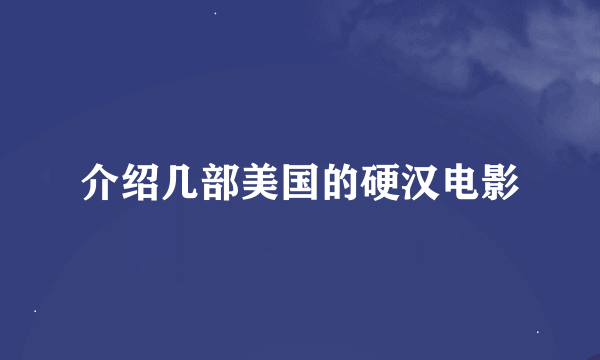 介绍几部美国的硬汉电影