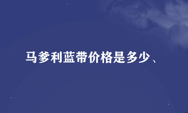 马爹利蓝带价格是多少、