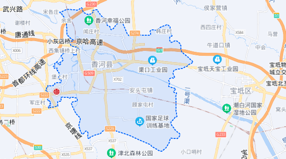 香河县属于哪个市