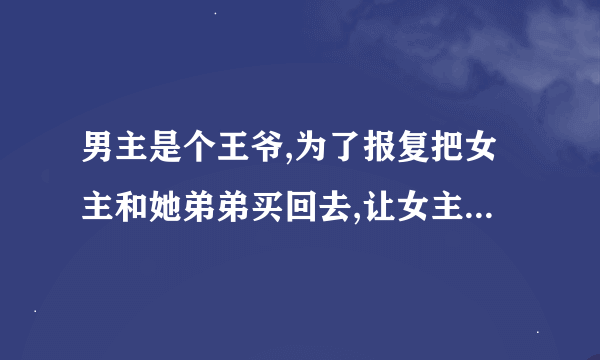 男主是个王爷,为了报复把女主和她弟弟买回去,让女主成了暖床丫鬟，书名叫什么？