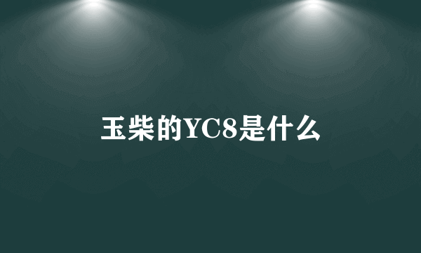 玉柴的YC8是什么