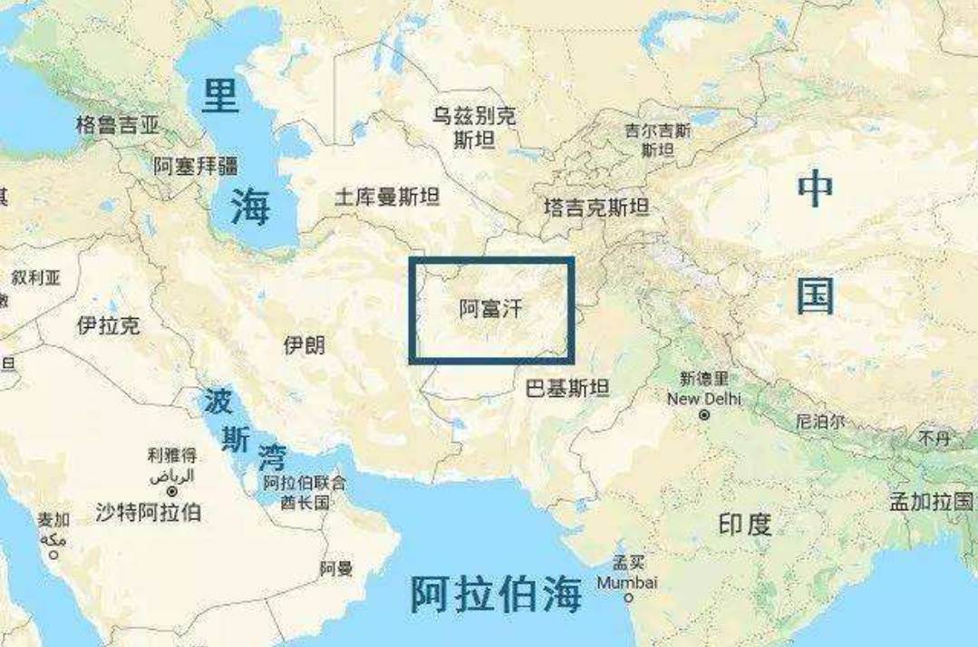 阿富汗与中国哪里接壤？