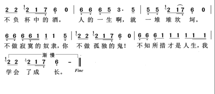 点歌的人简谱