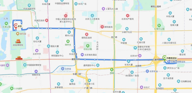 北京58公交线路图？