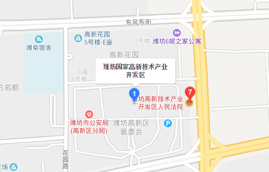 潍坊市高新区在哪个区