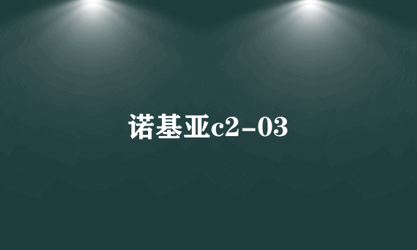 诺基亚c2-03