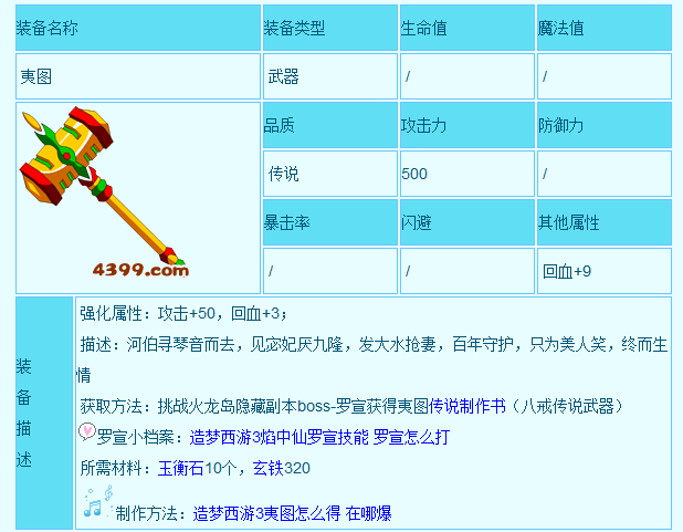 造梦西游3猪八戒什么武器最好