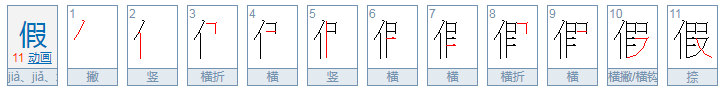 假 字多音字组词