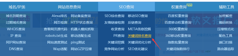 SEO如何查询关键字排名