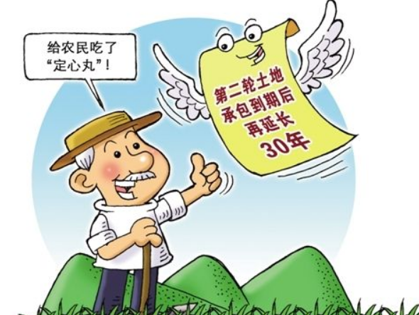 保持土地承包关系稳定并长久不变，第二轮土地承包到期后再延长（）年