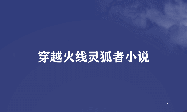 穿越火线灵狐者小说