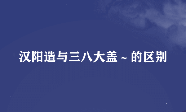 汉阳造与三八大盖～的区别