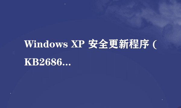 Windows XP 安全更新程序 (KB2686509)