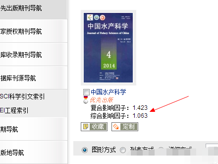 如何查询中文核心期刊影响因子，急用！
