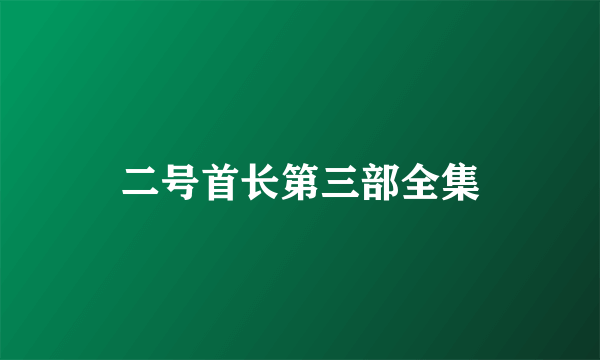 二号首长第三部全集