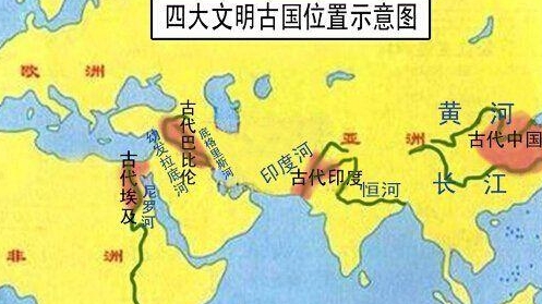 四大文明古国分布图