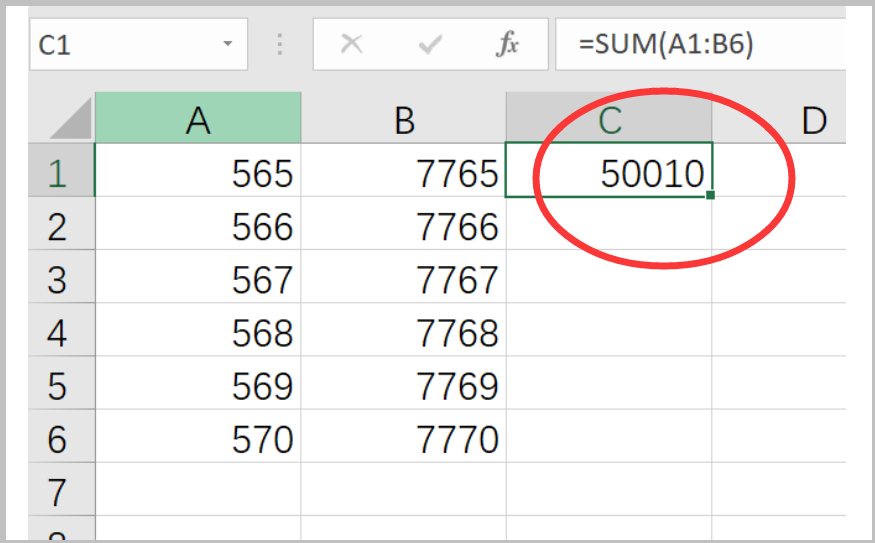 excel表格数字求和出现SUM（）解决方案？