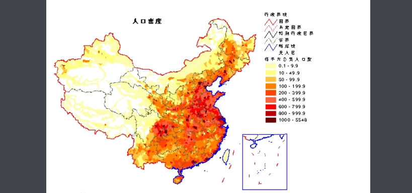 北京人口密度是多少?